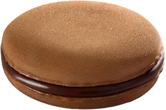 Pavoni Pavocake Silicone Tray Set Macaron KE106, 1-Liter Cavity, 7.09 x 2.36 in. | Includes 2 Shell Trays + 1 Insert Tray | Made in Italy