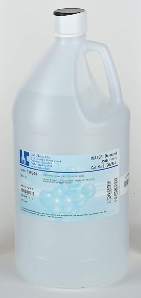 LabChem LC267504 Water Solution, Deionized, 4 L Volume