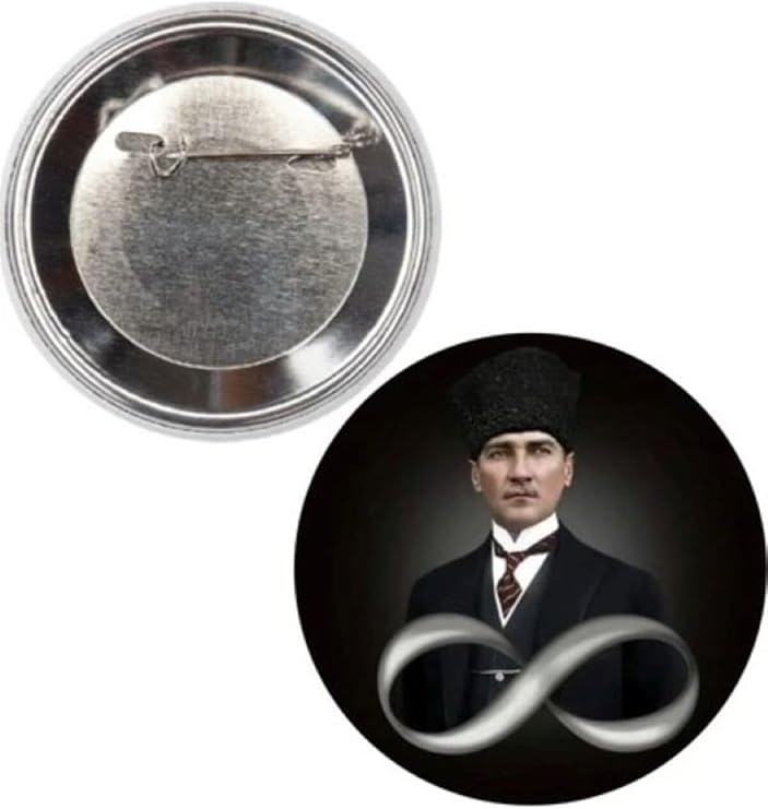 Mustafa Kemal Atatürk Temalı Rozet 44 Mm