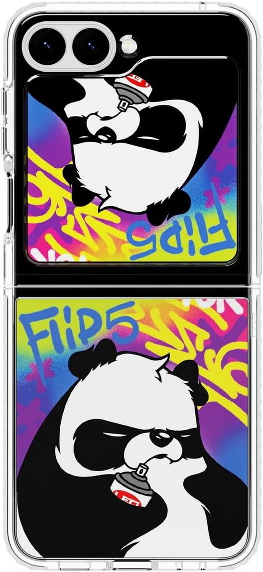 Samsung Galaxy Z Flip 5 Dinamik Tasarım Kılıf - Angry Panda