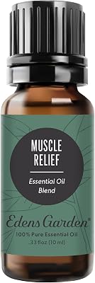 Edens Garden Muscle Relief Essential Oil Blend- 100% Pure Premium Grade, Undiluted, Natural, Therapeutic, Aromatherapy, The Best for Diffusing, Skin, Face, Humidfiers 10 ml .33 fl oz