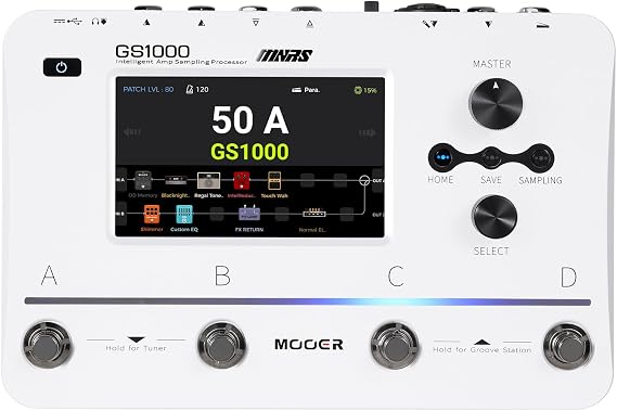 MOOER GS1000 AI Guitar Multi-Effect Processor Amp Sampling