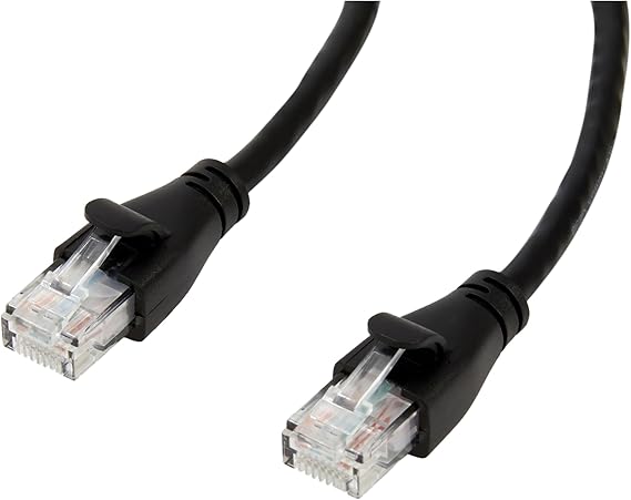 Amazon Basics RJ45 Cat Ethernet Patch Cable, 24 Pack, 3 m, Black