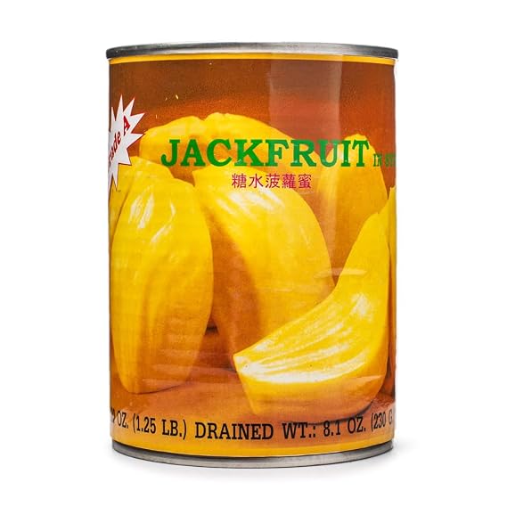 Jackfruit Canned in Syrup, Canned Jackfruit Fresh, 20 oz