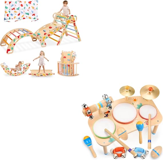 WINGYZ 8-in-1 Rainbow Climber & 3-Note Percussion Set