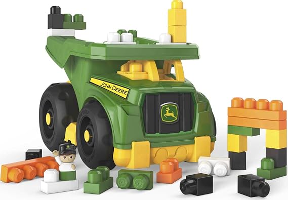 Mega Bloks John Deere Dump Truck Toddler Building Blocks Toy