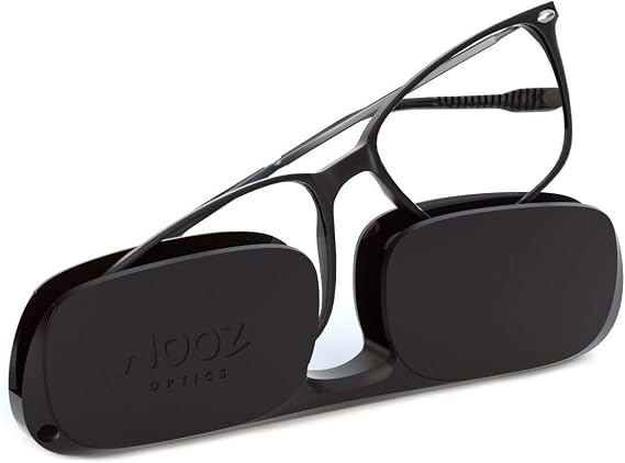 NOOZ Optics Unisex Anti Blue Light Glasses - Lightweight Glasses Without Correction for Women & Men with Compact Case BAO