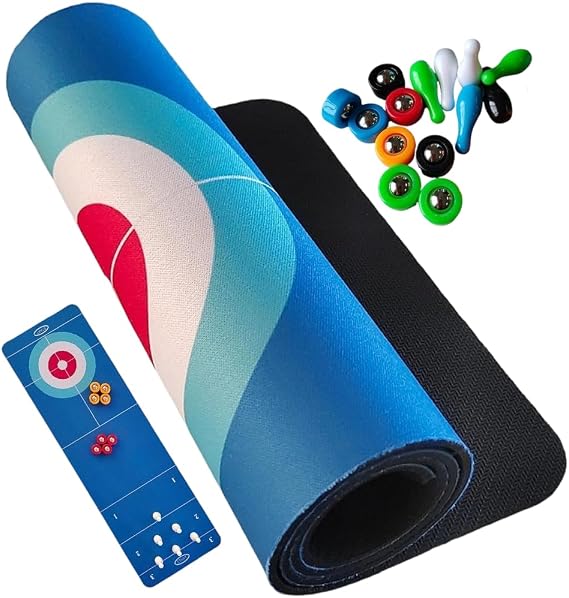 Table Shuffleboard Game Shuffleboard Bowling Game 3 in 1 Curling Bowling Shuffleboard Game Board Multifunctional