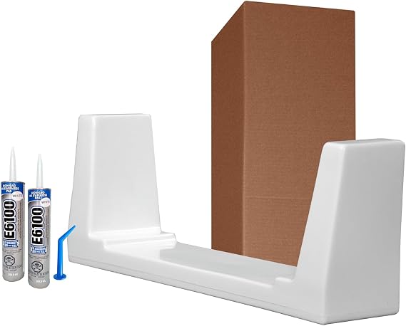 Walk in Tub to Shower Conversion Kit for Bathtub, White (Wide)
