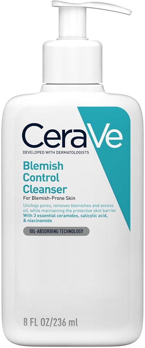 CeraVe Blemish Control Cleanser for Blemish-Prone Oily Skin, 236ml
