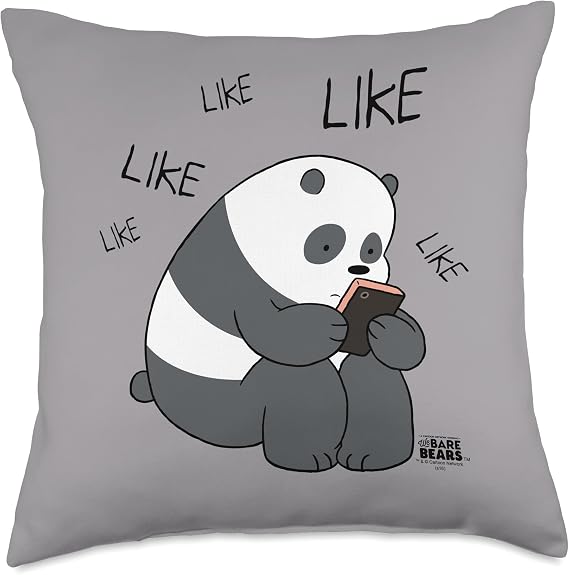 We Bare Bears Like Like Like Throw Pillow