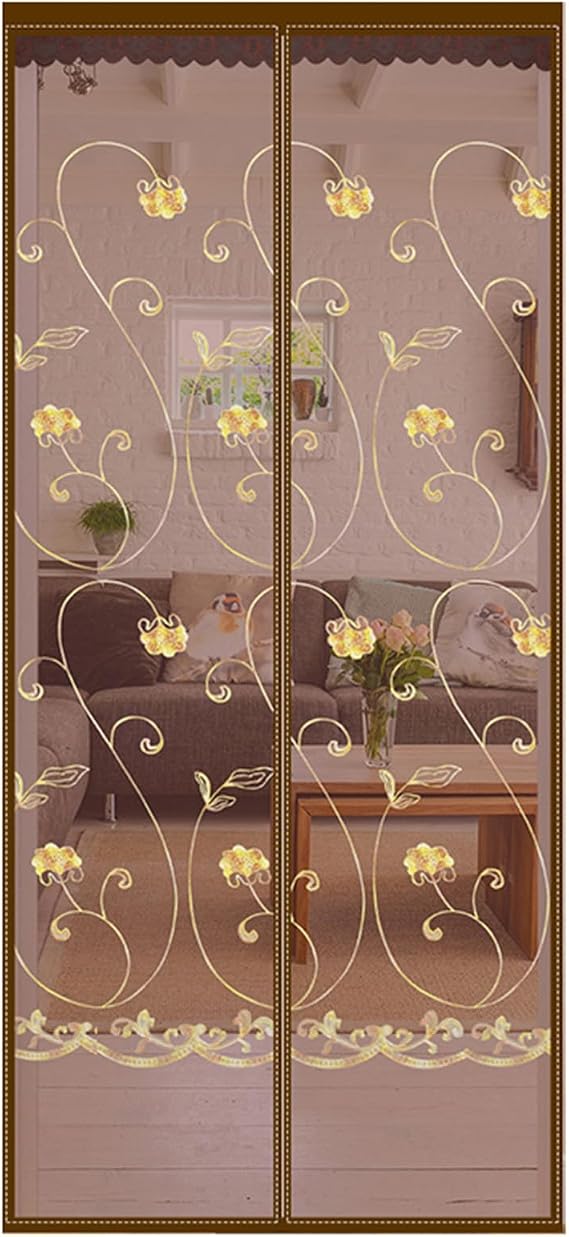 Magnetic Screen Door 31x77, Door Screen Magnetic Closure, Hands Free Self Sealing French Door Screen Heavy Duty Magnetic Closure Mesh Door Curtains Net for Sliding Door