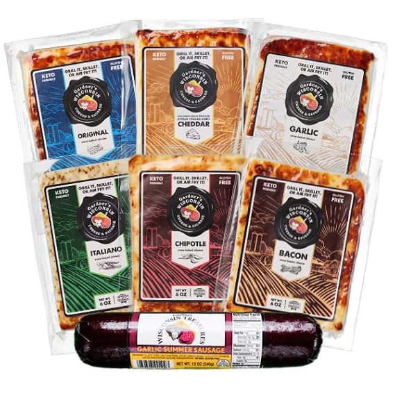 Gardner's Wisconsin Cheese, Oven Baked Cheese (7 Pack, Oven Baked Essentials) - Artisan Cheese Made in Wisconsin, Perfect for Holiday Gifts, Grilling, Barbeques, and Holiday Season