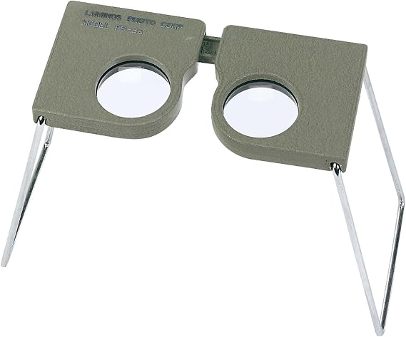 Forestry Suppliers Pocket Stereo Viewer, 2X Precision Meniscus Lenses, Adjustable Interpupillary Range, Metal Frame with Vinyl Case