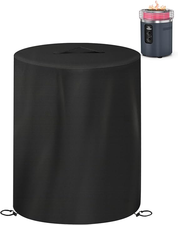 Cover for Ninja Fireside360 600D Oxford with PVC Backing Critical Seam Taping, Water-Resistant Dust, Lift Handles, Dual Drawstring Hem Fits for Fireside360 Fire Pit (Standard)