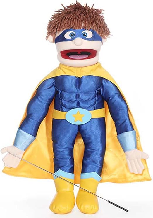25" Superhero, Peach Boy, Full Body, Ventriloquist Style Puppet
