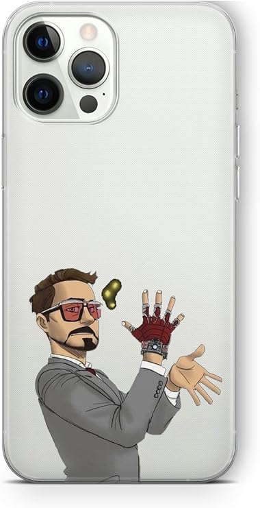 Multitronic iPhone 11 Uyumlu Robert Downey Jr Tasarım Baskılı Şeffaf Kılıf
