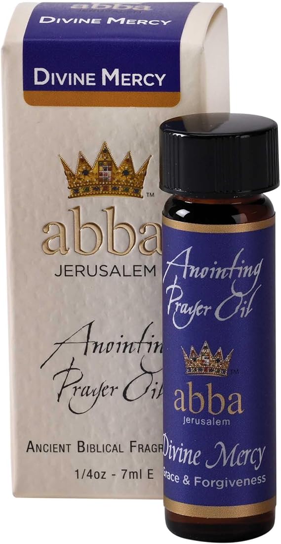 Dicksons Abba Jerusalem Anointing Prayer Oil, Scented Biblical Oil for Prayer, Worship, Home Devotion and Blessing .25 Ounce Divine Mercy Grace and Forgiveness