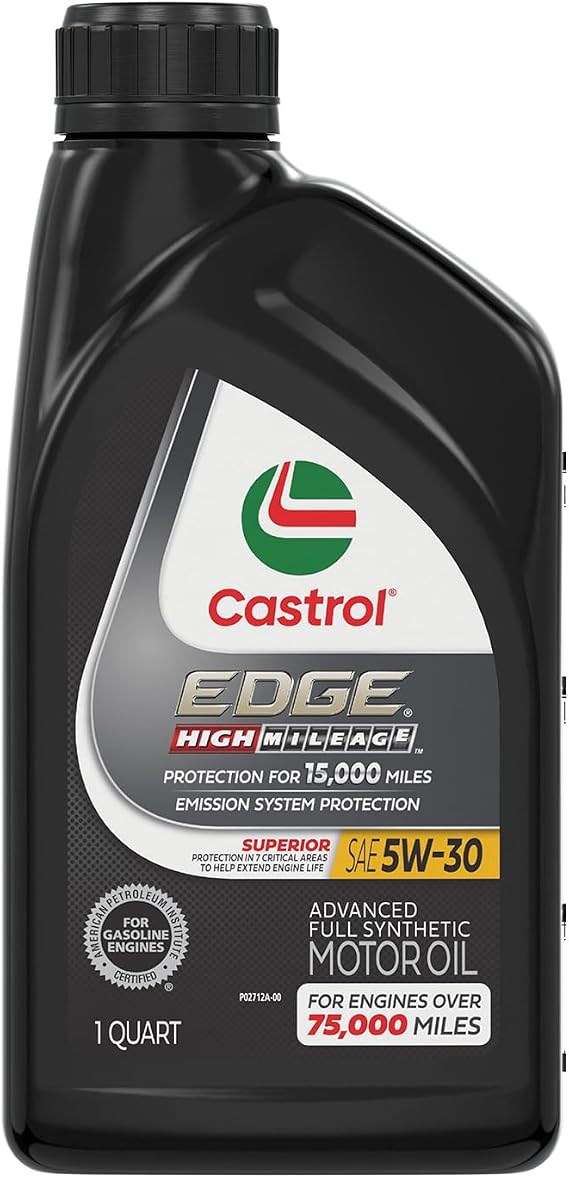 Edge High Mileage 5W-30 Advanced Full Synthetic Motor Oil, 1 Quart (Pack of 1)