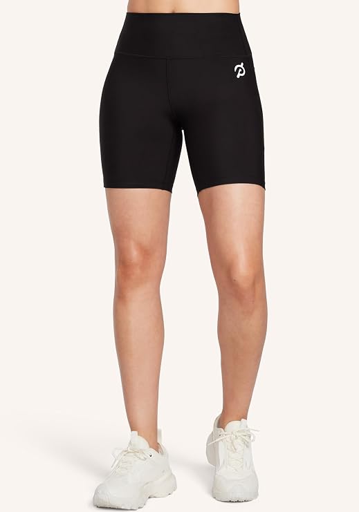 Peloton Women's Cadent 7" High-Rise Pocket Biker Shorts, Workout Shorts, Gym Shorts