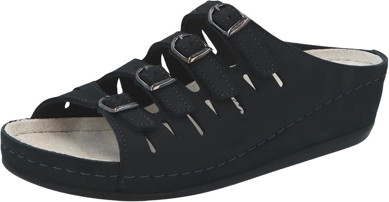 Berkemann Women's Berkina Micronubuk Mules Medium Footbed: Not Removable