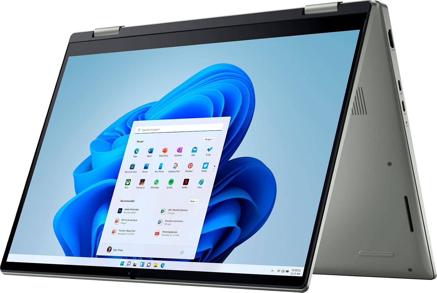 Dell 2022 Inspiron i7425 7000 Series 2-in-1 Laptop 14 FHD Touchscreen 6-Core AMD Ryzen 5 5625U Radeon Graphics 32GB DDR4 1TB NVMe SSD Wi-Fi 6 Backlit Keyboard Fingerprint Windows 11 Pro