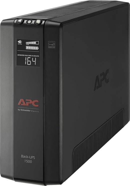 APC UPS 1500VA/900W, LCD, AVR, UPS Battery Backup & Surge Protector BX1500M