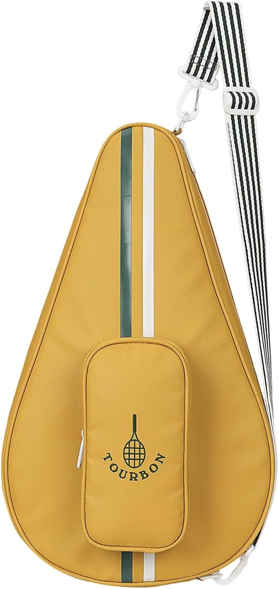 Padel Racket Bag for 1 Racket or 2 Pickleball Paddles, Crossbody Sling Bag