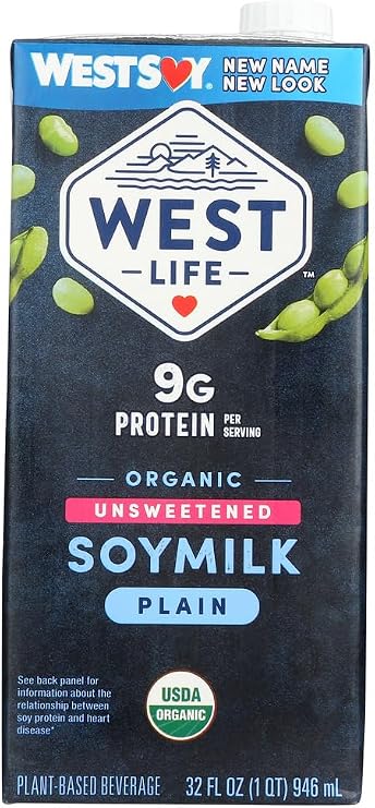 Westsoy Organic Unsweetened Soymilk Original - 32 fl oz - 2 pc