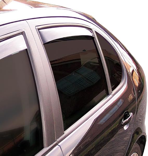 ClimAir Window Visors Master Dark (rear) compatible with MG ZS II 2024-, Black