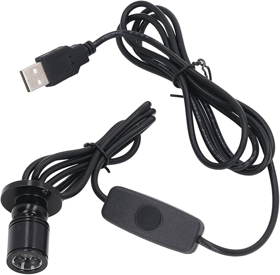 5v Usb ミニスポットライト ネジ付き 調光可能 ミニスポットライト 6.6フィートケーブル付き アルミニウムusbスポットライト 絵画、ジュエリー、キャビネット、ポーチ、ライト用 4000k
