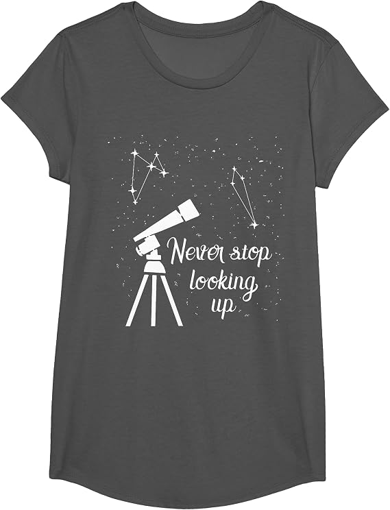 Never Stop Looking Up Astronomy Students T-Shirt
