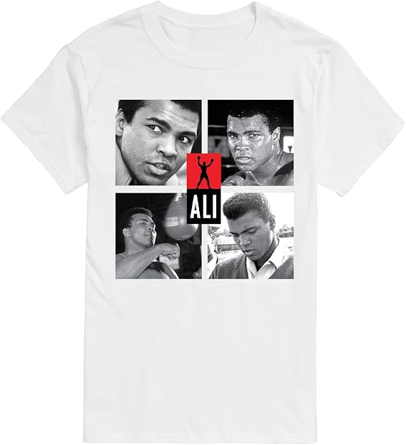 HYBRID APPAREL - Muhammad Ali - Boxing Legend - Iconic Photos - Men's Short Sleeve Graphic T-Shirt