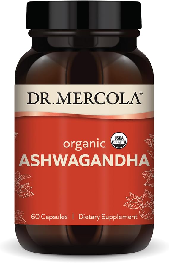 Dr. Mercola Organic Ashwagandha, 800 mg, 60 Capsules (30 Servings)