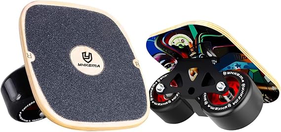 Portable Drift Roller Road Drift Skates Plate Skateboard-Split Design with 7-Ply Maple Freeskates, Anti-Slip Grip Tape & Premium PU Wheels High-End Bearings for Road Surfing & Drifting