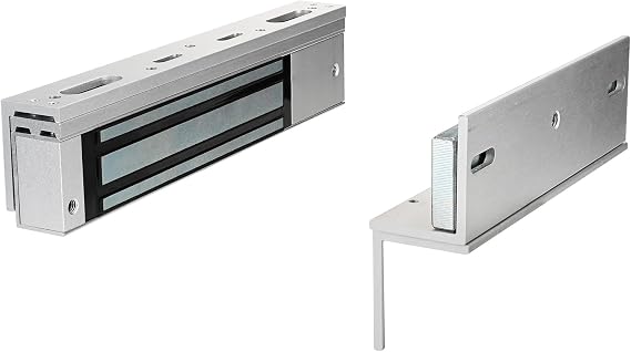 Electromagnetic Lock with Z and L Bracket 600LBS 280KG Holding Force Electric Magnetic Door Lock 12V Fail Safe NC Mode for Access Control System