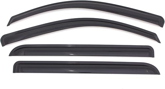 Auto Ventshade [AVS] Outside Mount Rain Guards for 2018-2023 Chevrolet Traverse | Window Vent Visors, 4 pcs. - Smoke | 94553