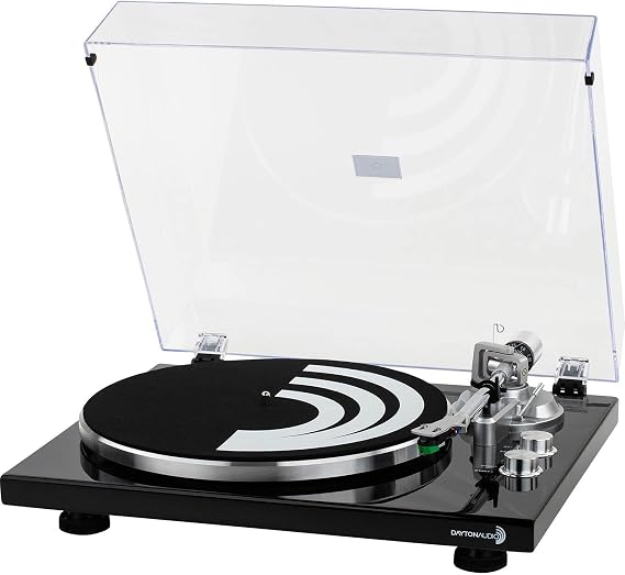 TT-1BTW Belt Drive Turntable with USB, Bluetooth, and Upgraded AT-VM95E Cartridge - Plays 33-1/3 and 45 RPM Vinyl Records, Premium Aluminum Tonearm and Platter, Anti-Resonance, Record Player