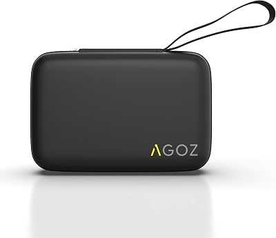 AGOZ Carrying Case Compatible with Freestyle Libre 2 & 3 Reader - 4.0 x 2.25 Inch Travel Pouch Holster, Protective Cover Holder with Wrist Strap Black