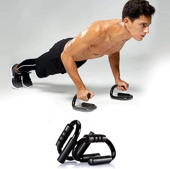 S shape Push Up Stand Aluminum Push Up Tool Sports Tool Fitness Chest Exercise Equipment