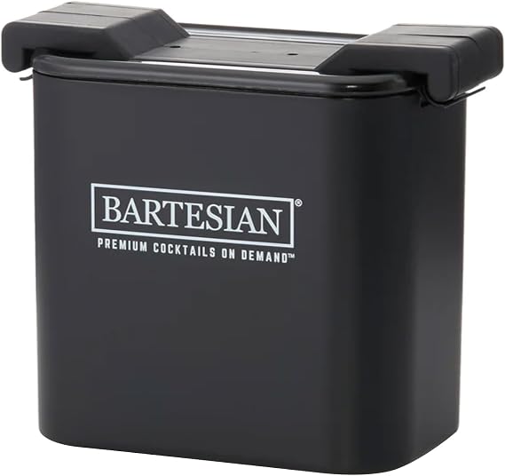 Bartesian Clear Ice Maker Mold - Compact Cube Icemaker Tray for Cocktail and Whiskey Glasses - Professional Home Bar Mixology Large Craft Slow Melting Ice Molds for Chilled Cocktails