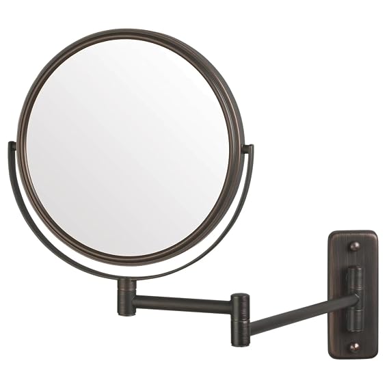 JERDON JP7506BZ 5X Wall Mount Mirror in Bronze