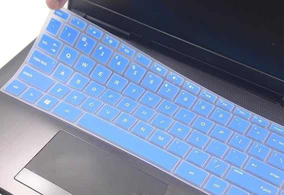 Keyboard Cover Skin Compatible for HP Pavilion x360 14m-cd/dh, HP 14" Laptop 14-dq 14-fq 14-cf/bf 14-dk/ds 14t-dh200 14-dq0052dx 14-dk0002dx 14m-dh1003dx 14t-dq300 14m-cd0003dx 14-fq0013dx (Blue)