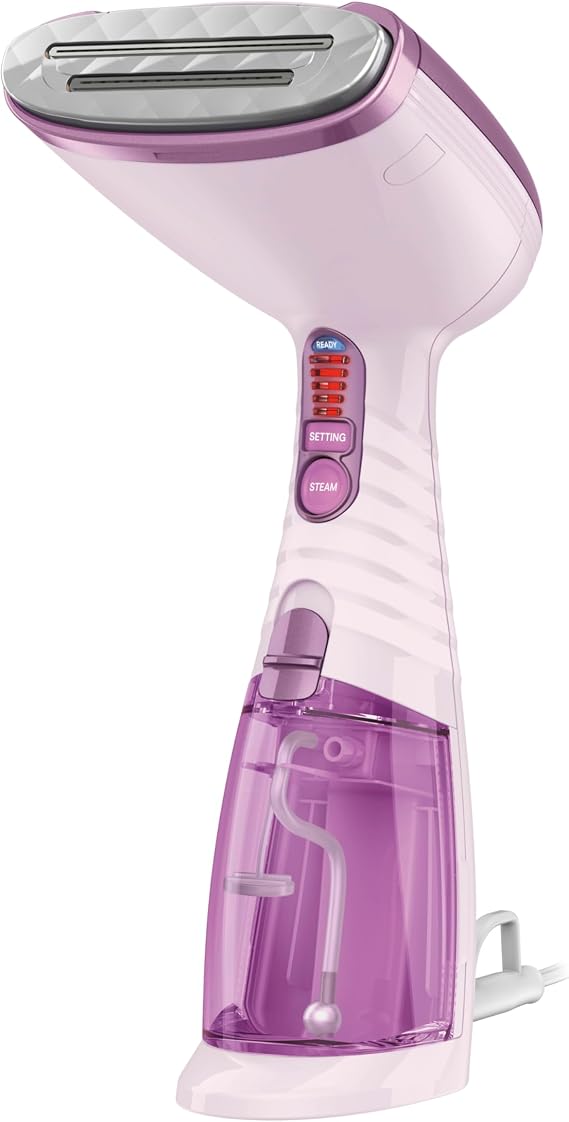 Conair Handheld Garment Steamer for Clothes, Turbo ExtremeSteam 1875W Fabric Steamer, Portable Handheld Design, Strong Penetrating Steam, Purple