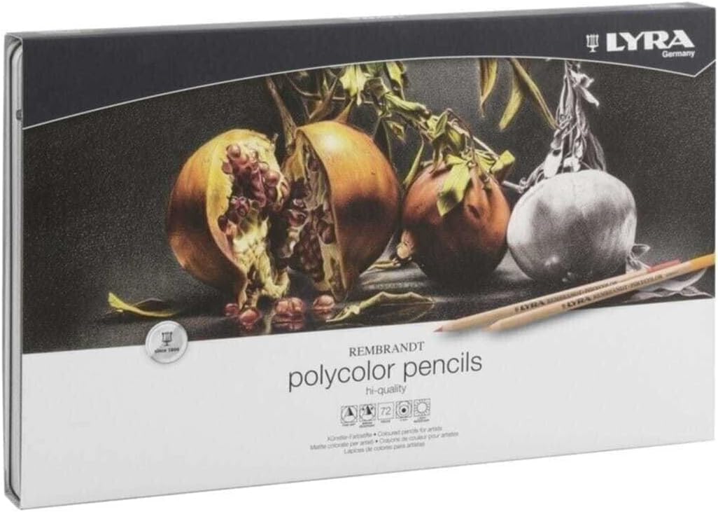 LYRA Rembrandt Polycolor Kuruboya, 72'li Metal Kutu
