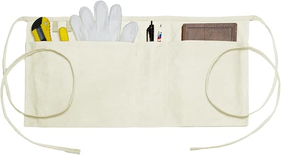 Canvas Work Waist Apron with 3 Pocket