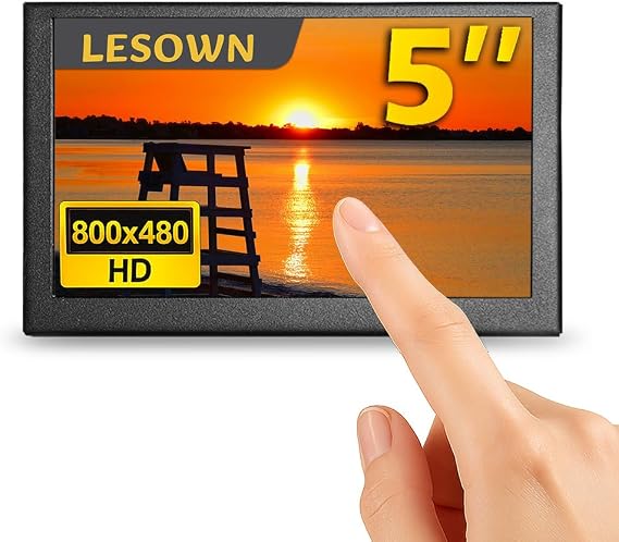 Mini Monitor HDMI 5 inch IPS Small Screen Portatil 800x480 LCD 5" Capacitive Touch Screen Metal Case Dual Speakers Potable Monitor PC HDMI Display