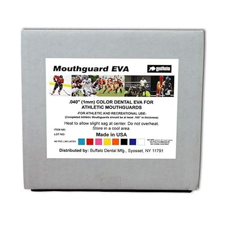 62820 Bleaching Tray Material Sheet, 5" Width, 5" Length, 0.040" Thickness, Clear (Pack of 12)