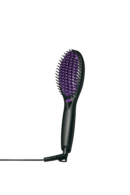 InStyler Straight Up Max Ceramic Straightening Brush - Detangling Hair Brush Straightener with Powerful Ceramic Heated Plates for Smooth, Frizz-Free Hair - For Thick, Curly & Wavy Hair Types