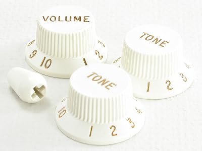 ToneShaper Fender Knob Set, Strat, Parchment